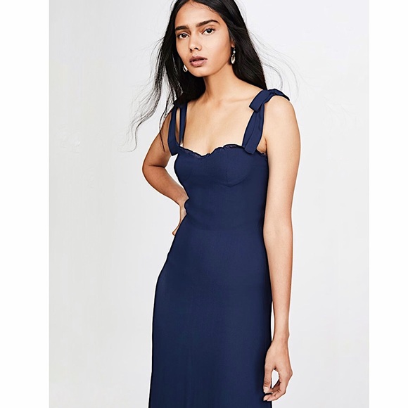 Reformation | NWT Nikita Dress US 6 Blue - Picture 4 of 5